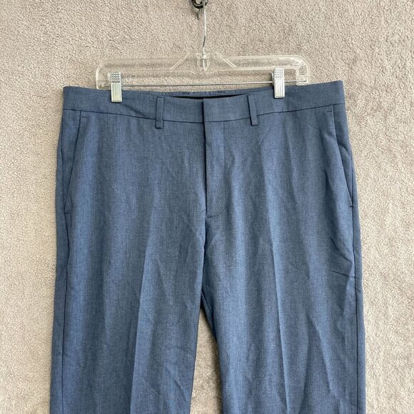 NWOT Kenneth Cole Men's 36x30 Techni-Cole Blue Dress Pants Polyester Blend - Picture 4 of 7